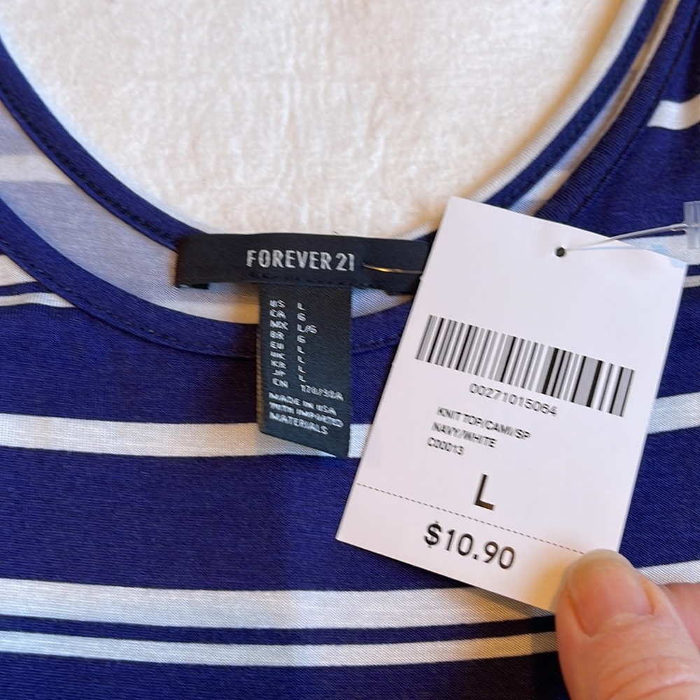 NWT Forever 21 Sleeveless Stripe Top Bundle - Picture 7 of 11
